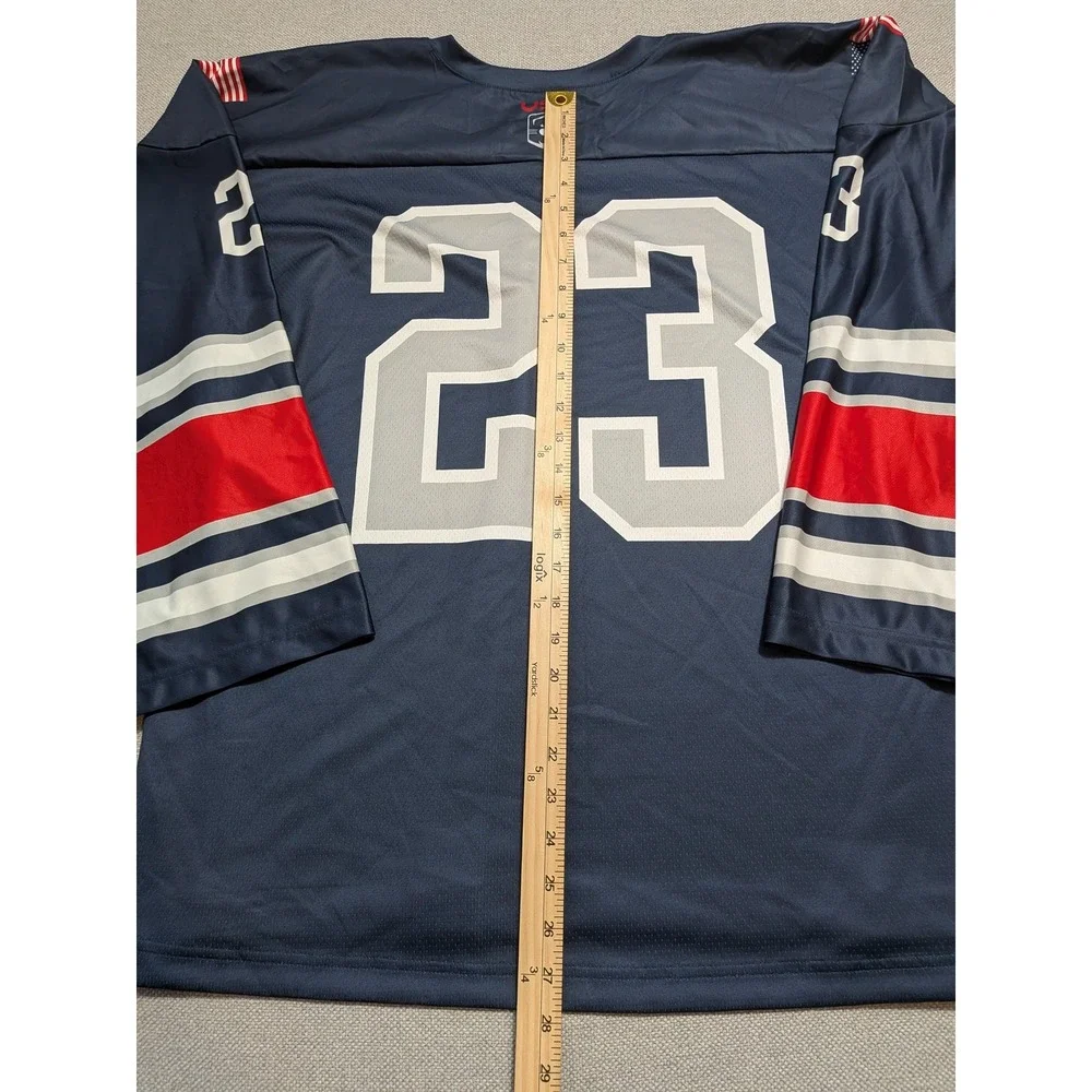Nike Team USA Lacrosse LAX Box Jersey 2023 Men's Large Navy Blue Sample NWT